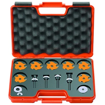 Abbildung von CMT ORANGE TOOLS 923.001.11 SET MIT 7 SCHLITZFRÄSER Z3 HW 4 SPANNFUTTERN S=8