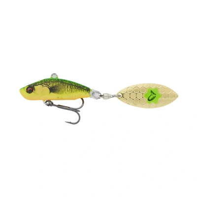 Abbildung von Savage Gear 3D Sticklebait Tailspin 7,3cm 13gr Sinking Fire Tiger Spinner
