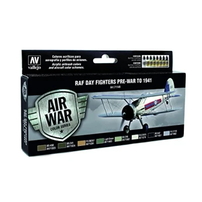 Abbildung von Vallejo 071149 Farbenset RAF Tagjäger, 8 x 17ml
