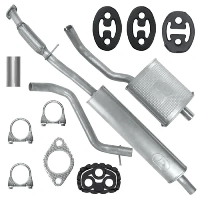 Abbildung von Schalldämpferset Auspuffanlage Auspuff für Fiat 500 1 I ab 2007 1.4