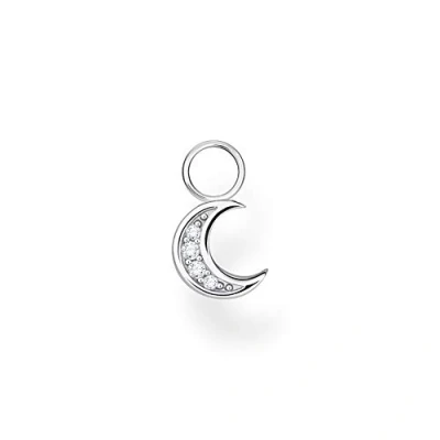 Abbildung von Thomas Sabo Einzel Ohrring Anhänger Mond Silber 925 Sterling EP003 051 14
