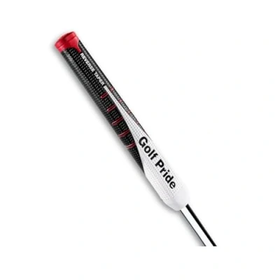 Abbildung von *Neu* Golf Pride 2024 Reverse Taper Round Medium Midsize Puttergriff Verbesserte Stroke Kollektion, weich und klebrig, hervorragende Traktion, 63 g, 0,580 rund klassisch schwarz/weiß/rot