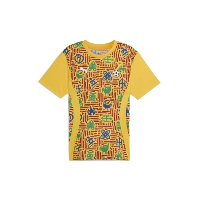 Abbildung von Puma Ghana AUFWÄRM Sport Tshirt Yellow sizzleintense red, Herren, Größe: Large, sizzle intense red