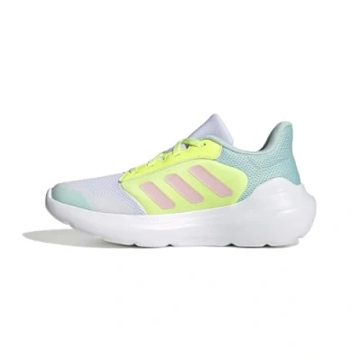 Abbildung von adidas Performance Tensaur Laufschuh Straße für Kinder, Größe: 40, White/clear pink/yellow Schuhe