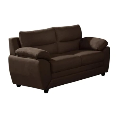 Abbildung von Vente unique Sofa 2 Sitzer Stoff Braun Manoa