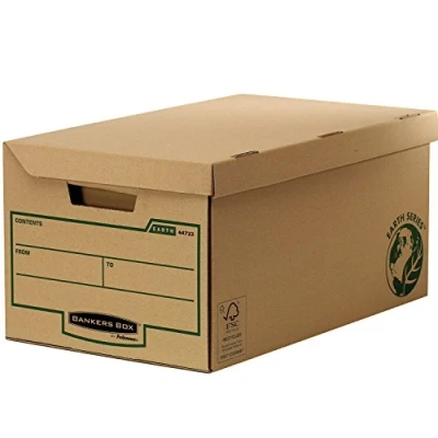 Abbildung von Bankers Box 4470809 Archivbox Kubus mit Klappdeckel, 10er Pack