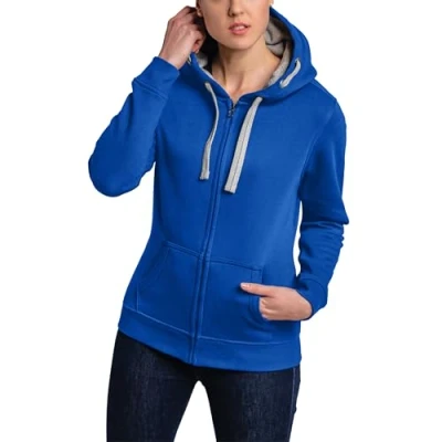 Abbildung von HRM Damen Jacket F hoodie, Royalblau, S EU