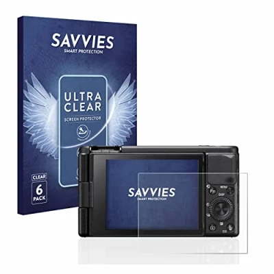 Abbildung von Savvies 6 Stück Schutzfolie für Sony ZV 1 Displayschutz Folie Ultra Transparent