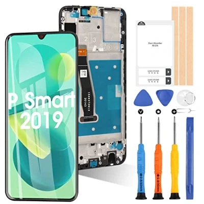 Abbildung von ARSSLY Display für Huawei P Smart 2019 POT LX3 LX1 AL00 LCD Touchscreen Digitizer (Schwarz + Rahmen, nicht 2017 und Non Plus)