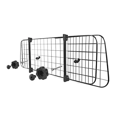 Abbildung von Nobleza Autoschutzbügel für Hunde,Universal ausziehbarer Hund Auto Separator Barriere Sicherheitsgitter Barriere,für und Haustier Gepäck Kopfstütze 96 145x30cm Stahl
