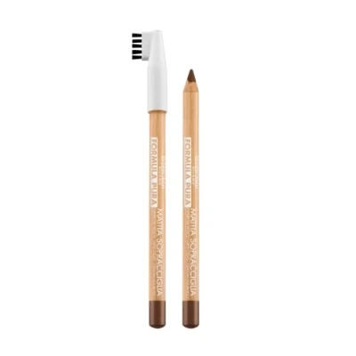 Abbildung von Deborah Milano Augenbrauenstift, reine Formel, 01 Light Brown, hohe Verträglichkeit mit langer Bürste, vegan, verleiht ein natürliches Finish, 1,2 g