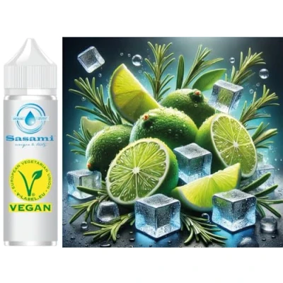 Abbildung von Lime Rosmary Ice Limette Rosmarin Aroma Konzentrat Vegan Sasami 10ml