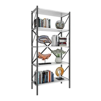 Abbildung von VCM Standregal Holz Metall Stand Regal Büro Bücher Insasi 5fach, 1 tlg.