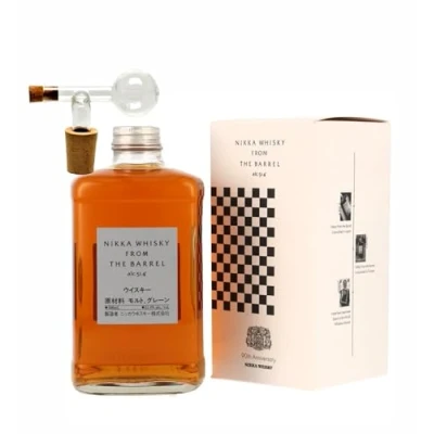 Abbildung von Nikka from the barrel japanischer Whisky + Glaskugelportionierer zum feinen Dosieren