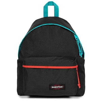 Abbildung von Eastpak PADDED PAK&#039;R Rucksack, 40 cm, 24 L, Kontrast Aqua Red (Schwarz), x 30 18
