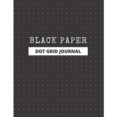 Abbildung von Black Paper Dot Grid Journal: Notebook: 8.5x11 inch Premium Dotted Notebook/Journal