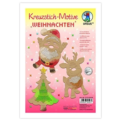 Abbildung von Ludwig Bähr Kreuzstich Bastelset Weihnachten 250g/qm VE=12 Blatt