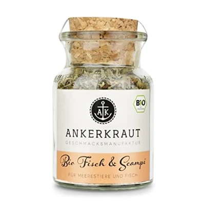Abbildung von Ankerkraut Bio Fisch &amp; Scampi, 60 g im Korkenglas, Gewürz in Qualität kaufen, und Meeresfrüchte Einfach Lecker zu Hause Kochen