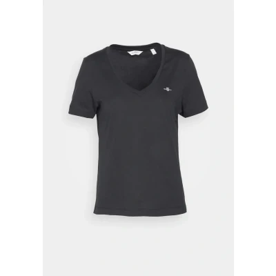 Abbildung von GANT REG Shield Tshirt basic, Damen, Größe: 3XL, Black