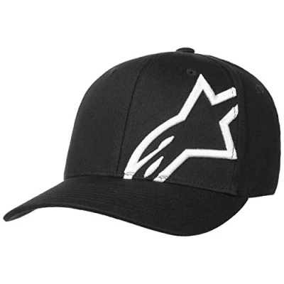 Abbildung von Alpinestars, Corp Shift 2 Flexfit, Baseball Kappe, Schwarz Weiss, 23X, Mann