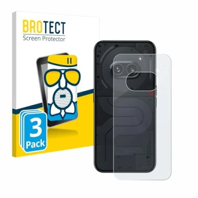 Abbildung von BROTECT Entspiegelungs Schutzglas für Nothing Phone (2a) (Rückseite) (3 Stück) Schutz Folie Panzerfolie Glas Matt [Kratzfest 9H, Anti Reflex]