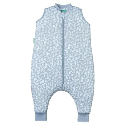 Abbildung von molis&amp;co Baby Schlafsack mit Füßen 2.5 TOG Ganzjahres Babyschlafsack Beinen 100% Baumwolle (Oeko TEX 100), Winterschlafsack Premium Qualität Blue Garden (100 cm)