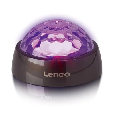 Abbildung von Lenco TTA 180TN Plattenspieler (Plattenstabilisator 250g mit LED, Titanium Optik, 8 Std. Akku, USB C)