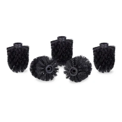 Abbildung von relaxdays Badezimmer Set WC Bürstenkopf Ersatz 9,5 mm D=8 cm, Schwarz