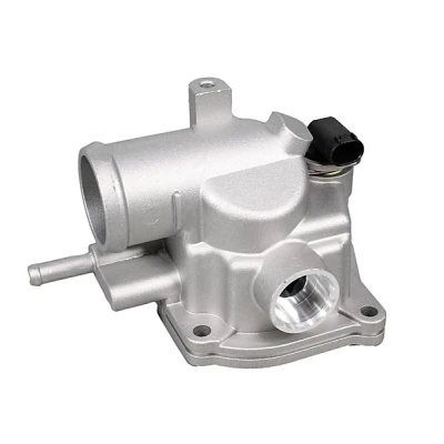 Abbildung von METZGER 4006128 Kühlwasserthermostat 92 mit Dichtung Aluminium MERCEDES BENZ: E Klasse Limousine, T modell, S Limousine