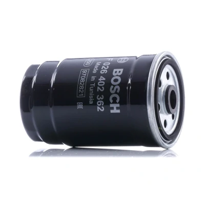 Abbildung von BOSCH F 026 402 362 Kraftstofffilter Anschraubfilter HYUNDAI: i30 II Schrägheck, SANTA FE 3, i40 Kombi, KIA: CARENS 4, Optima / K5 Limousine