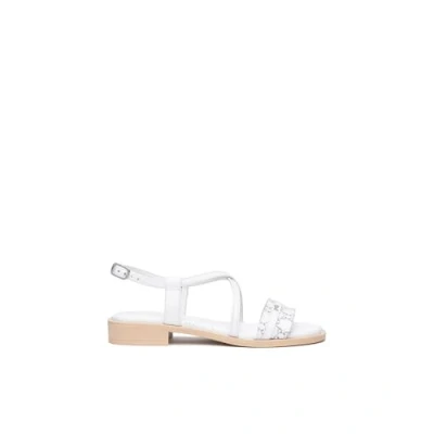 Abbildung von Nerogiardini Riemensandalette, Damen, Größe: 37, Bianco Schuhe
