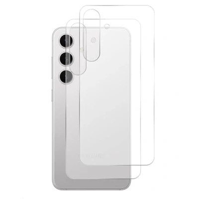 Abbildung von GIOPUEY Rückseite Folie Kompatibel mit Samsung Galaxy S25 Plus, Hochwertige Materialien TPU Matte Textur Plus Schutzfolie Translucent [2 Stück]