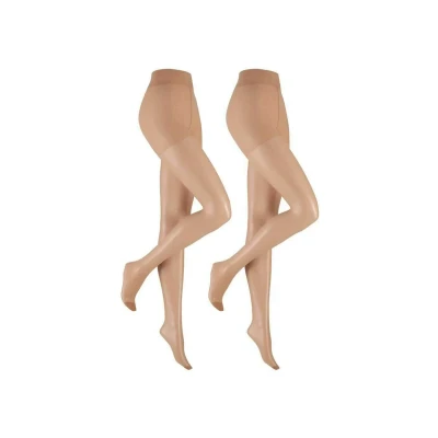 Abbildung von Hudson Damen Strumpfhosen Lilly Lafina 15 2 Pack transparent matt Skin 0014 42 44