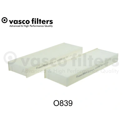 Abbildung von DAVID VASCO O839 Innenraumfilter Partikelfilter 256 83 30 OPEL: Corsa F Schrägheck, Mokka II, Van, PEUGEOT: 208 II 2008