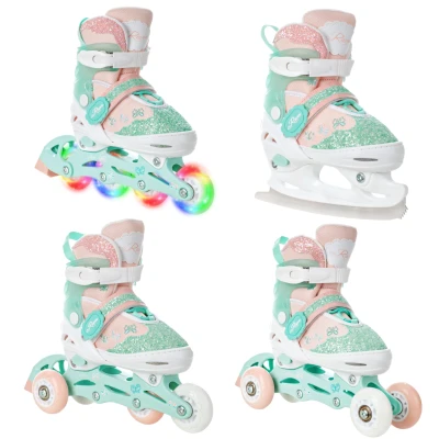 Abbildung von Rollschuhe Einstellbare 4in1 Leuchtende LED Räder Mireia