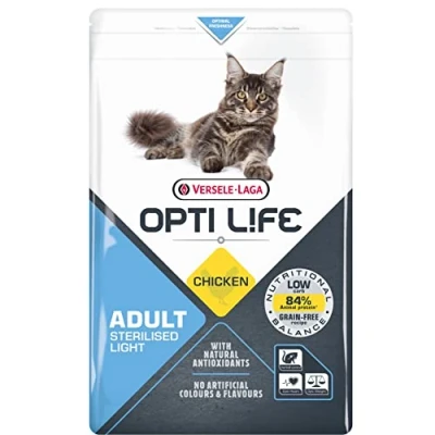 Abbildung von Opti Life Cat Sterilised/Light Huhn Katzenfutter 2,5 kg...