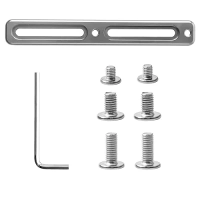 Abbildung von 1 stück Fahrrad Flaschenhalter Adapter mit Schrauben, Verstellbarer Geräte Adapter, Fahrradadapter für kleine Rahmengeometrien (Silber)