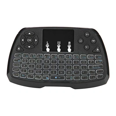 Abbildung von Yunseity Tastatur mit Touchpad Maus Kombination, Tragbare 2,4 GHz Wireless Hintergrundbeleuchtung, für Android TV Box, Smart TV, HTPC Usw
