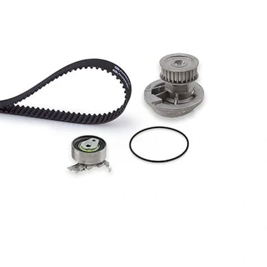 Abbildung von GATES KP15367XS Wasserpumpe + Zahnriemensatz mit Tru Power OPEL: Omega B Limousine, Kadett E CC, Astra F Cabrio