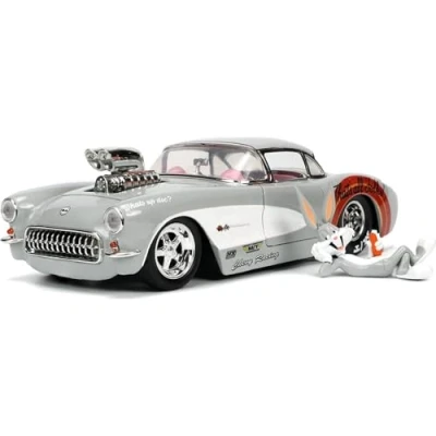 Abbildung von JADA Modellauto H.R.Bugs Bunny 1957 Chevrolet Corvette 1:24 253255041