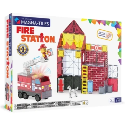 Abbildung von Magna Tiles Feuerwache (50Stück)
