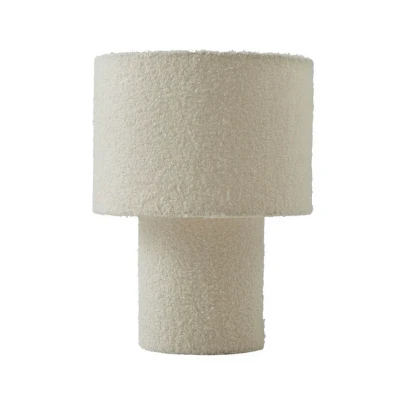 Abbildung von Lindby Tischleuchte Jone, weiß, Textil, 30 cm