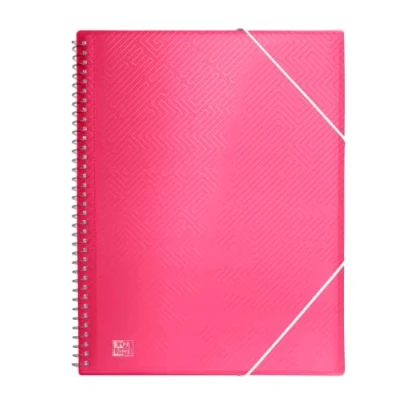 Abbildung von Oxford, Dokumentenmappe aus Kunststoff, A4, 30 transparente Hüllen, Rosa