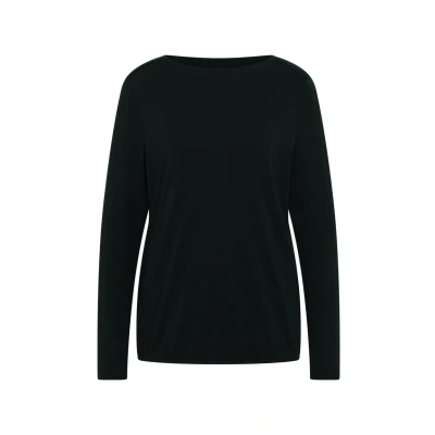 Abbildung von Cecil IN UNI Langarmshirt, Damen, Größe: XS, Grün