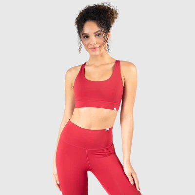 Abbildung von Smilodox Sienna Sportbh mit leichter Stützkraft, Damen, Größe: XS, Rot