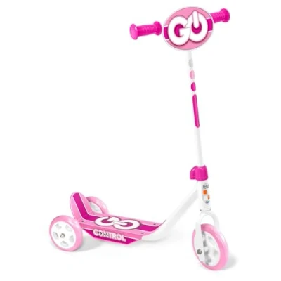 Abbildung von Stamp Skids Control 3 rädriger Tretroller, Rosa/Weiß