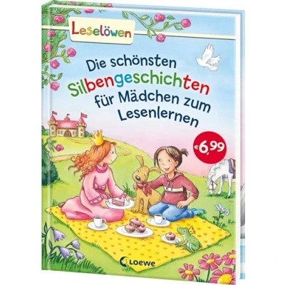 Abbildung von Leselöwen Das Original: Die schönsten Silbengeschichten für Mädchen zum Lesenlernen: Sammelband mit farbiger Silbentrennung Kinder ab 6 Jahre