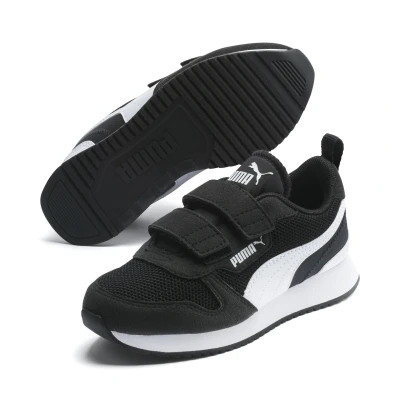Abbildung von Puma R78 Unisex Sneaker low für Kinder, Größe: 31, black/puma white Schuhe
