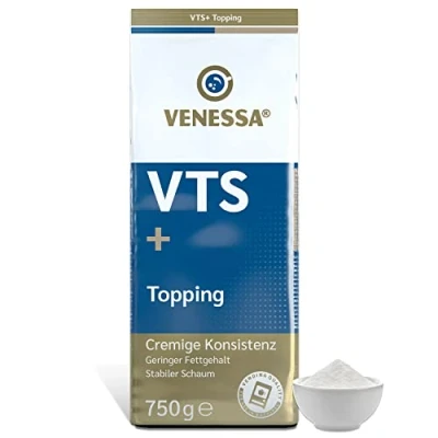 Abbildung von VENESSA Topping VT S+ 99,8% Magermilchanteil 2 x 750g Probierpack Milchpulver für Kaffee Vollautomaten und Vending, ohne Zucker