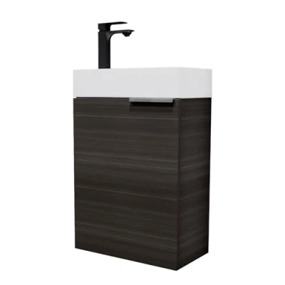 Abbildung von Planetmöbel Waschtisch mit Waschbecken (3er Set, 1 St), Badmöbel, Breite 40 cm, Soft Close Funktion, Bad Armatur